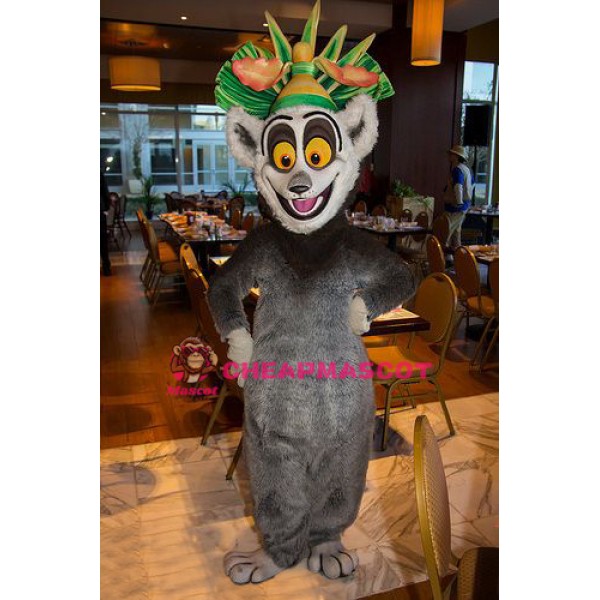Madagascar King Julien Lemur Mascot Costume