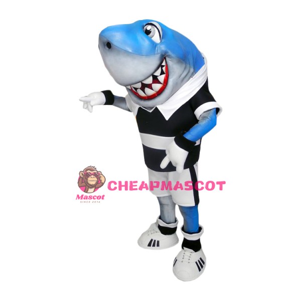 Sport Lightweight Blue Shark Mascot Costume
