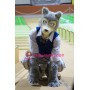 Sport Realistic Wolf Mascot Costume
