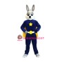 Friendly Rabbit Hero Mascot Costume
