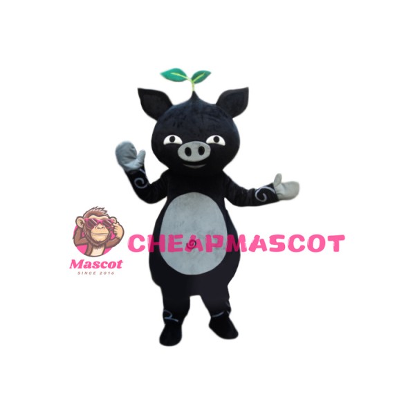 Affordable Black Pig Mascot Costume