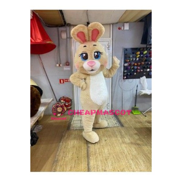 Beautiful Yellow Bunny Mascot Costume