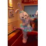 Superb Dancing Grey Rabbit Mascot Costume