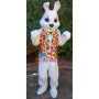 Friendly Realistic Easter Bunny Mascot Costume