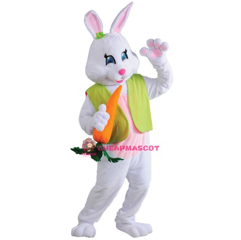 Friendly Easter Rabbit Bunny Mascot Costume