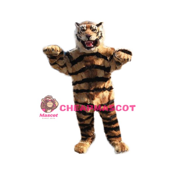 Realistic Deluxe Tiger Mascot Costume
