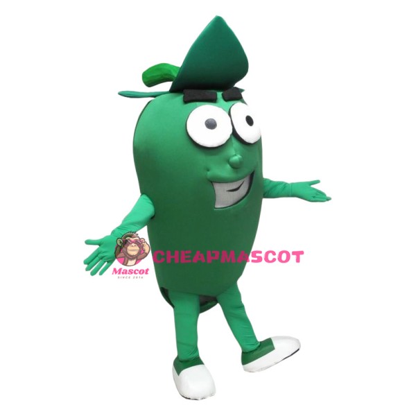 Green Pepper Mascot Costume