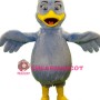 Friendly Blue Duck Mascot Costume