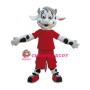 Friendly Cow Boy Mascot Costume