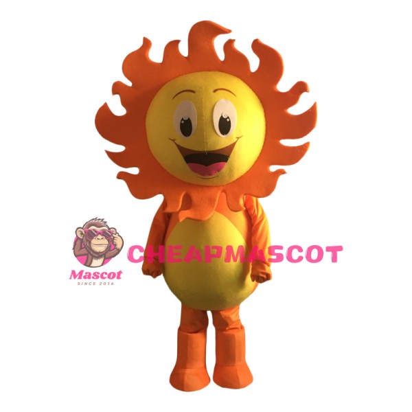 Friendly Lightweight Sun Mascot Costume