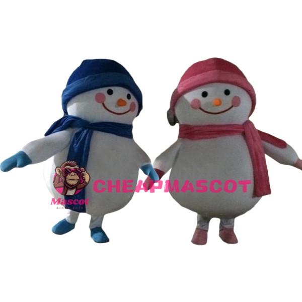 Affordable Happy Snowman Mascot Costume