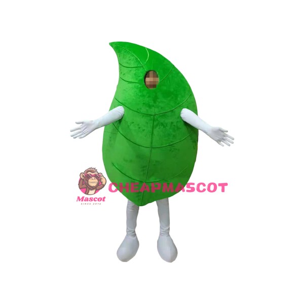 Affordable Green Leaf Mascot Costume