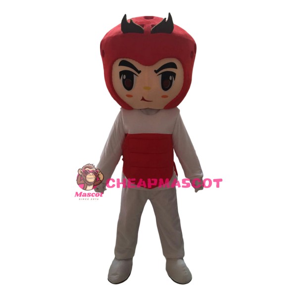 Superb Taekwondo Boy Mascot Costume