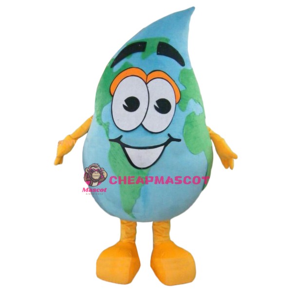 Global Water Drop Mascot Costume