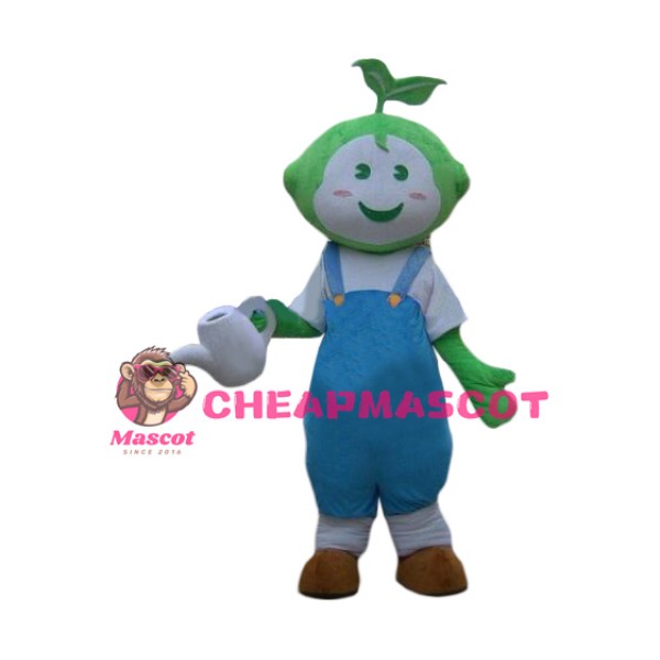 Green Plant Mascot Costume