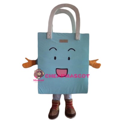 Happy Shopping Bag Mascot Costume