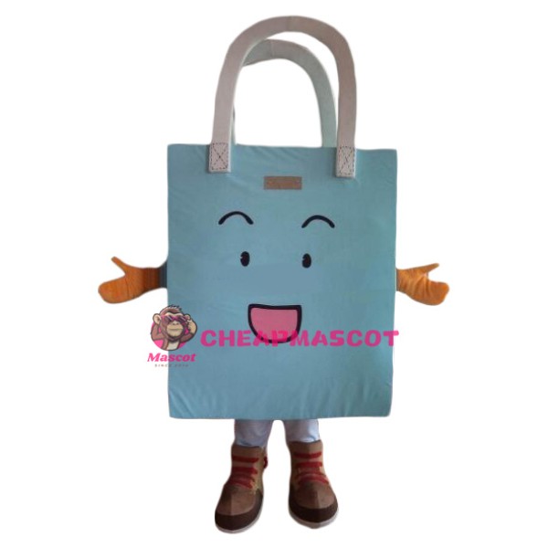 Happy Shopping Bag Mascot Costume
