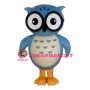 Friendly Lightweight Blue Owl Mascot Costume