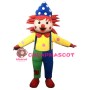Colorful Clown Mascot Costume