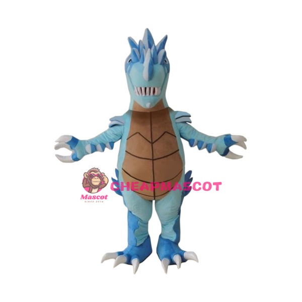 Blue Lightweight Dinosaur Mascot Costume