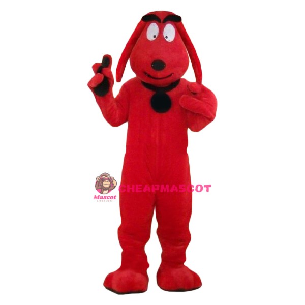 Affordable Lightweight Red Dog Mascot Costume