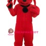 Affordable Lightweight Red Dog Mascot Costume