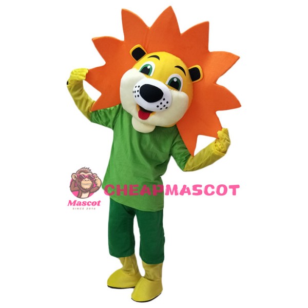 Affordable Happy Lion Mascot Costume