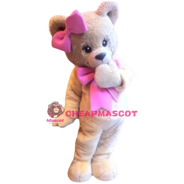 Happy Female Bear Mascot Costume