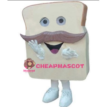 Happy Lightweight Bread Mascot Costume