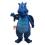Dark Lightweight Blue Dragon Mascot Costume