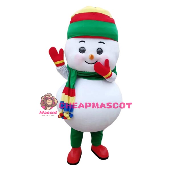 Christmas Snowman Baby Boy Mascot Costume