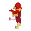 Red Deluxe Eagle Mascot Costume