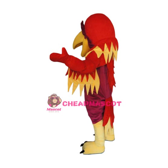 Red Deluxe Eagle Mascot Costume