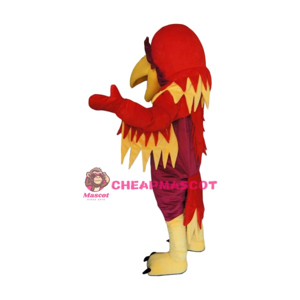 Red Deluxe Eagle Mascot Costume