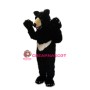 Friendly Realistic Black Bear Mascot Costume