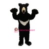Friendly Realistic Black Bear Mascot Costume