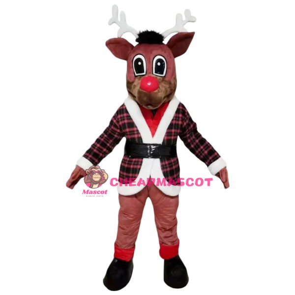 Christmas Deer Reindeer Mascot Costume