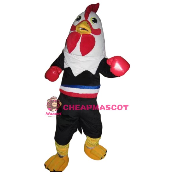 Boxing Cock Chicken Mascot Costume