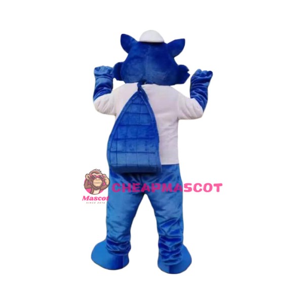 Happy Blue Squirrel Mascot Costume