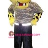 Yellow Lightweight Leopard Mascot Costume