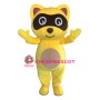 Yellow Raccoon Mascot Costume
