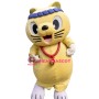 Friendly Yellow Cat Mascot Costume