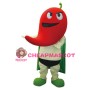 Chili Superman Mascot Costume