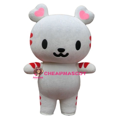 Red Cross Medical Cat Mascot Costume