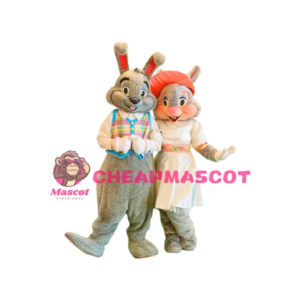 Mayor Clayton & Ms. Merry Easter Bunny Mascot Costume