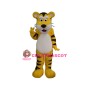 Cute Yellow Tiger Mascot Costume