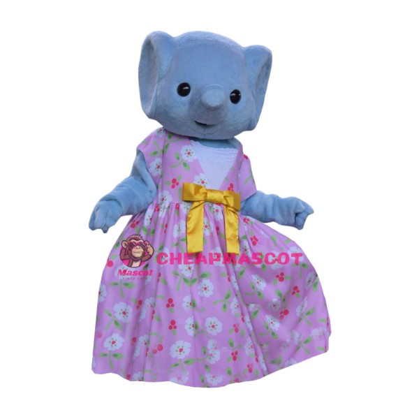 Lovely Lightweight Blue Elephant Mascot Costume