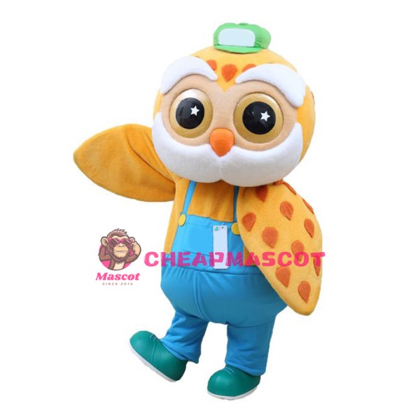 Yellow & Blue Owl Mascot Costume
