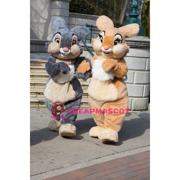 Grey Or Brown Bunny Mascot Costume
