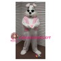 White Easter Rabbit Bunny Mascot Costume